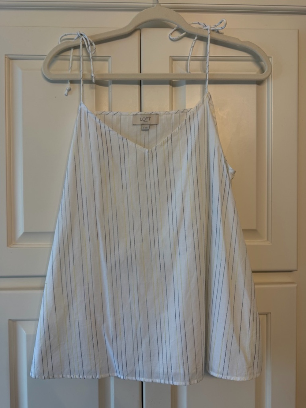 LOFT Women's Striped Spaghetti Strap Camisole Blous